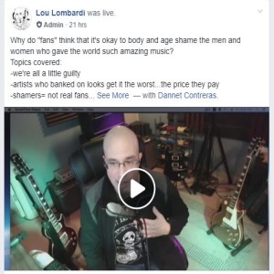 Body and age shaming our rock and roll elder statesmen needs to stop.(Rockin' Rant #26)