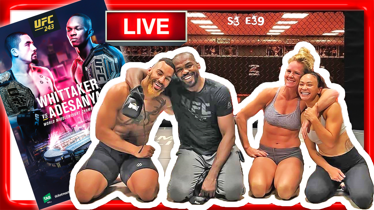 🔴 UFC 243 whittaker vs adesanya fight week + devin clark live + MMA news! 