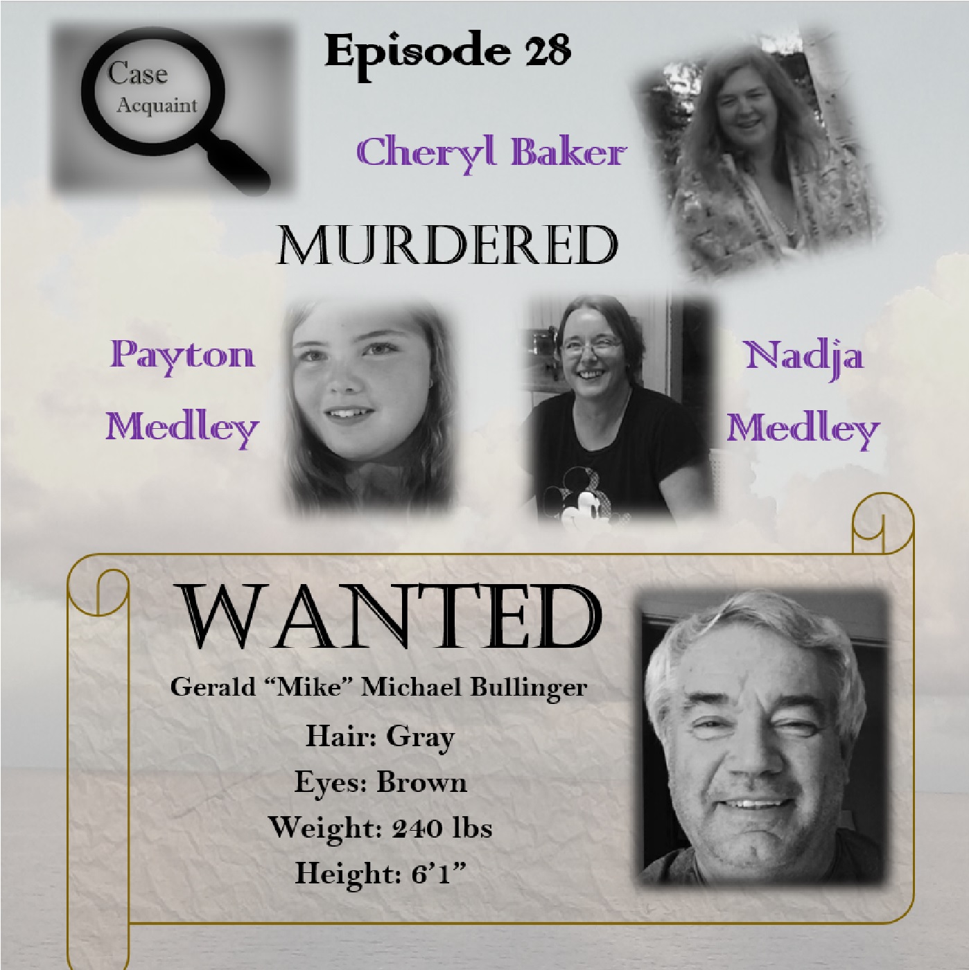 Ep 28 MURDERED Cheryl Baker, Nadja Medley, & Payton Medley