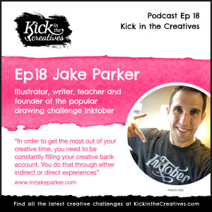 Ep 18 Creative Chat with Artist and Illustrator Jake Parker - Creator of Inktober