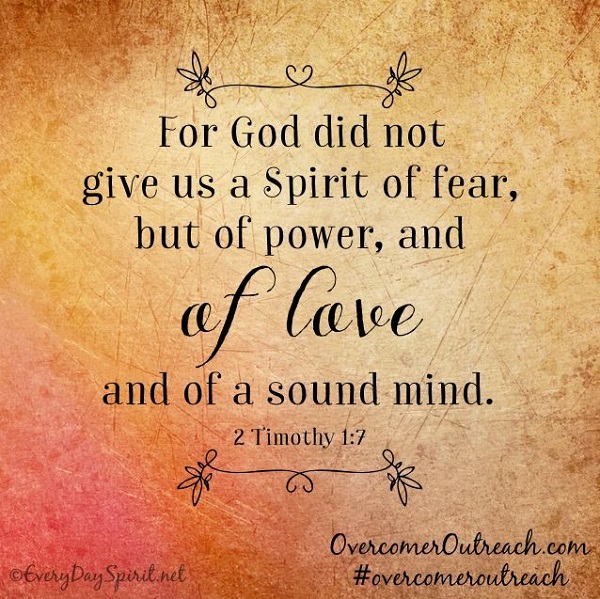 god is not a god of fear