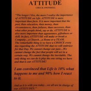 How is Your Attitude?