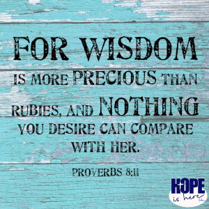 Wisdom From Proverbs 8