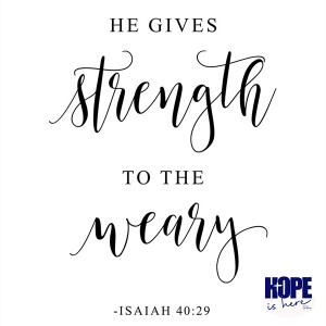 Strength for the Weary