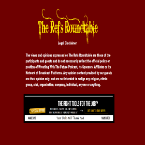 The Ref's Roundtable with Rico Costantino (Sensitive Subject Matter)