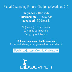 Social Distancing Fitness Challenge Workout #10