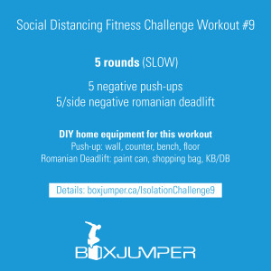 Self-isolation Fitness Challenge Workout #9