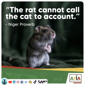 The Rat Cannot Call the Cat to Account | African Proverbs | AFIAPodcast