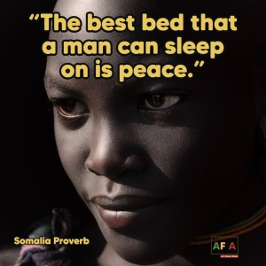 The best bed that a man can sleep on is peace