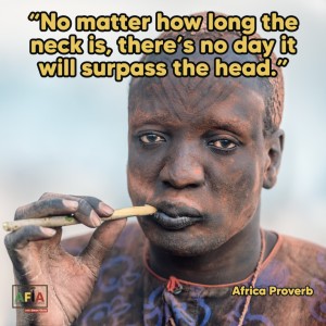 No matter how long the neck is, there’s no day it will surpass the head