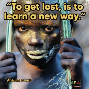 To get lost, is to learn a new way