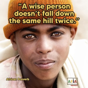 A wise person doesn’t fall down the same hill twice