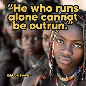 He who runs alone cannot be outrun