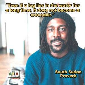 Even if a log lies in the water for a long time, it does not become a crocodile
