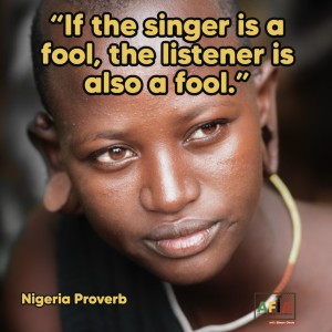 If the singer is a fool, the listener is also a fool