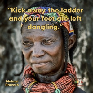 Kick away the ladder & your feet are left dangling (Why you should never take anything for granted)