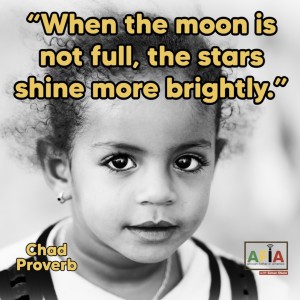 When the moon is not full, the stars shine more brightly