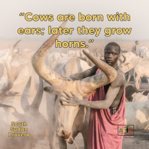 Cows are born with ears; later they grow horns (How to Be Patient) |  AFIA Podcast