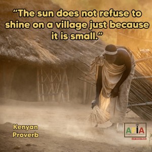 The sun does not refuse to shine on a village just because it is small | AFIAPodcast