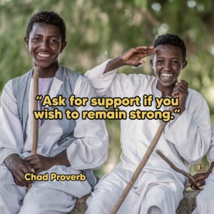 Ask for support if you wish to remain strong