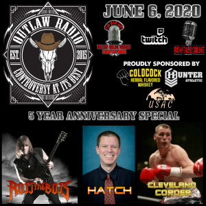 Outlaw Radio - Episode 229 (5 Year Anniversary Special - Ross The Boss, Mike Hatch, & Cleveland Corder Interviews - June 6, 2020)