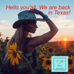 Hello you‘all, We are back in Texas!