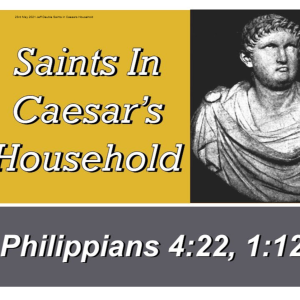 23rd May 2021 Jeff Deuble Saints in Caesars Household
