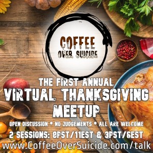 SPECIAL ANNOUNCEMENT! - Thanksgiving Day virtual Meetup