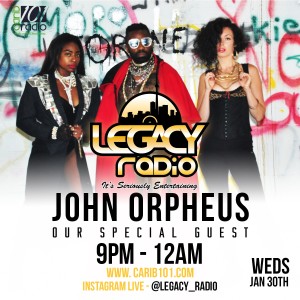 JOHN ORPHEUS ON LEGACY RADIO