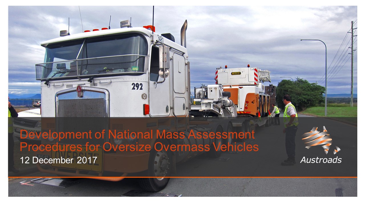 National Mass Assessment for Oversize Overmass Vehicles