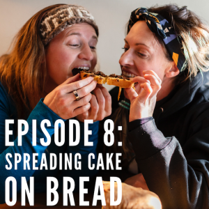 Spreading Cake On Bread