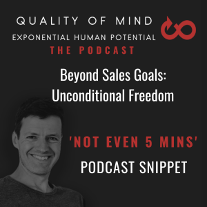 Snippet: Going Beyond Sales Goals: Unconditional Freedom