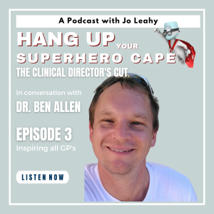 The CD’s cut Episode 3.  Dr Ben Allen