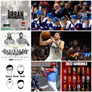 Urban Sports Scene Episode 506: Commanders Schedule, Caps Eliminated and Trotz?,  NBA Playoffs ECF WCF, Anthony Peterson, and HBCU Corner with Del State infielder Trey Paige