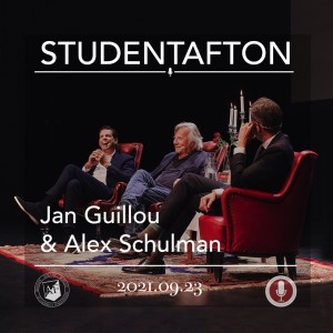 72. Alex Schulman och Jan Guillou modererad av Fredrik Wikingsson