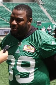 Saskatchewan Roughriders DE Charleston Hughes