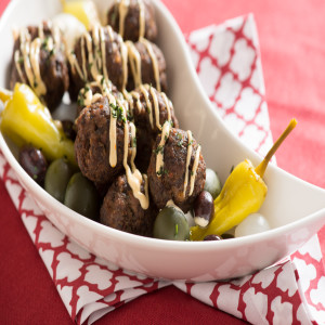 Mushroom Meatballs with Harrissa Aioli
