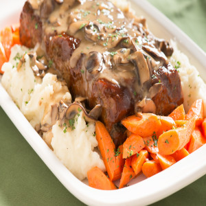 Mushroom Meatloaf with Mushroom Gravy