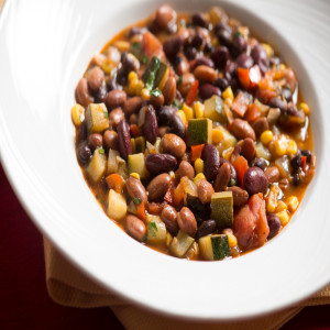 Vegetarian Chili with Three Beans