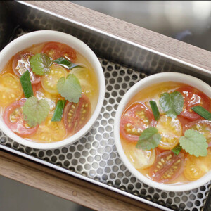 Silken Tofu with Tomatoes at Eleven Madison Park