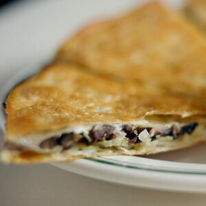 Mushroom Reuben Quesadilla at Golden Diner