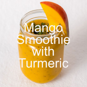 Mango Smoothie with Turmeric, Green Tea and Ginger