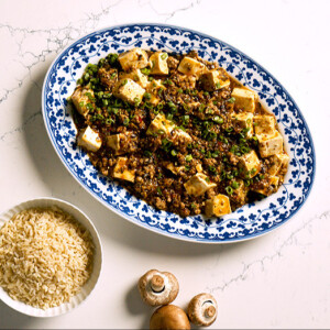 Pork and Mushroom Mapo Tofu