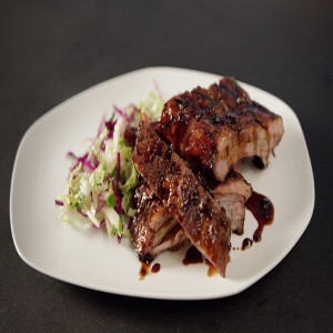 Pomegranate-glazed Baby Back Ribs