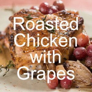 Roasted Chicken with Grapes