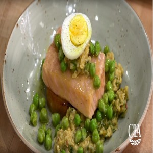 Spanish Olive Oil Poached Salmon