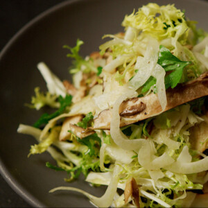 Shaved Fennel Salad with Artichokes and Garoxa Cheese