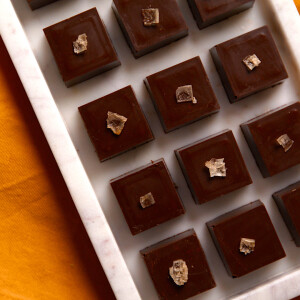 Smoked Almond Butter and Peach Bourbon Chocolates