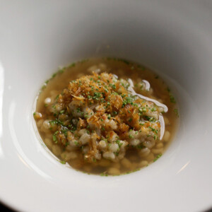 Chef Jun Lee Makes Barley Risotto with Cuttlefish at SOIGNÉ in Seoul