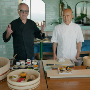 Veggie Sushi with Wolfgang Puck and Hiroyuki Fujino at Merois